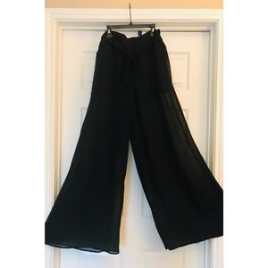 Sheer Palazzo Pants